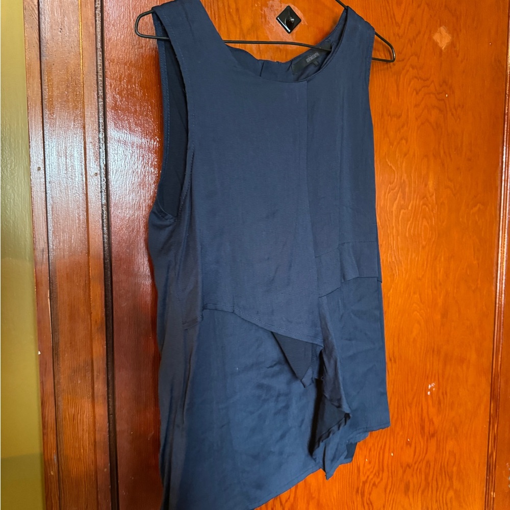 Minimum Asymmetrical Navy Dress